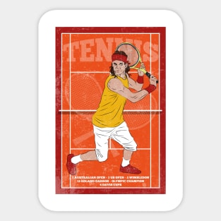 Nadal Tennis Hero Player Sticker